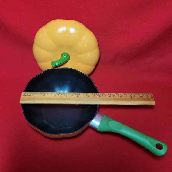 Nonstick Pumpkin Pan with Lid Aluminum Steel Saucepan Induction Cookware - Picture 10 of 10